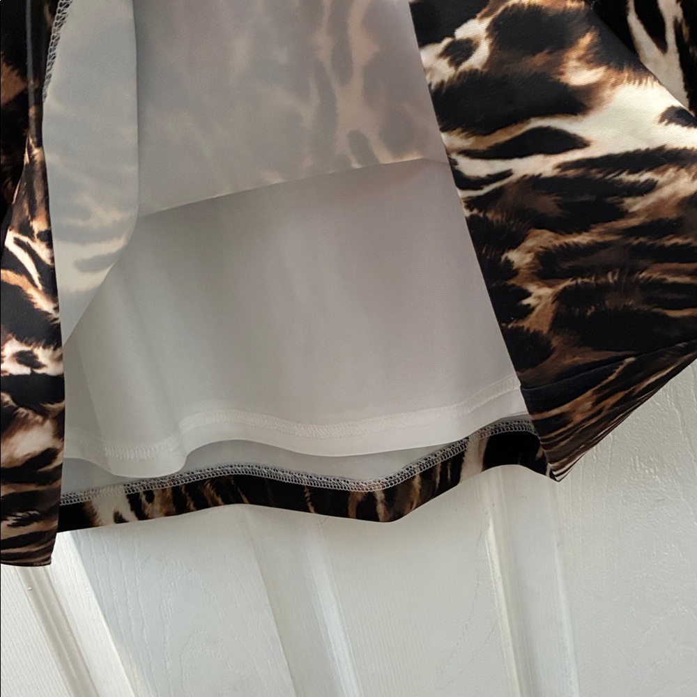 Dainty Jewells Leopard Print Maxi Dress in Brown and Cream - Picture 4 of 4